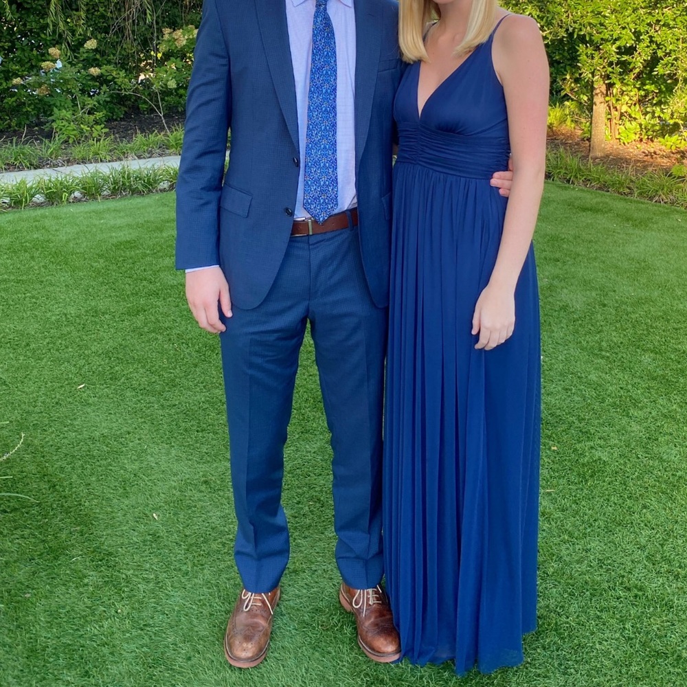 Lulus Navy Blue Formal Maxi Dress
